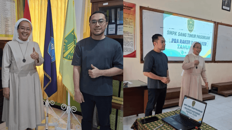 smpk sang timur pasuruan bersama founder Dayadidik